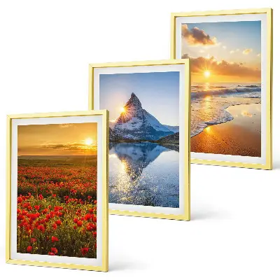 Set tablouri decorative peisaje cu munți și mare în vest