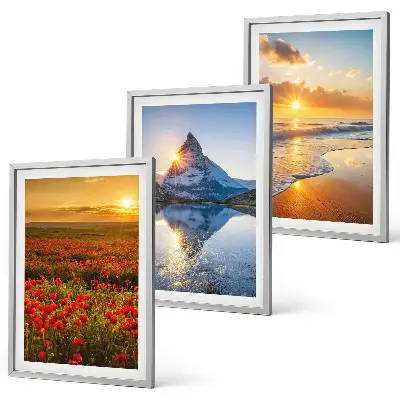 Set tablouri decorative peisaje cu munți și mare în vest
