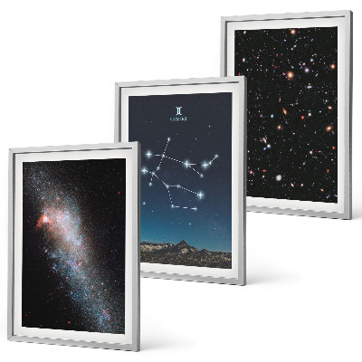 Set tablouri pentru dormitor Galaxia zodiacală Gemeni