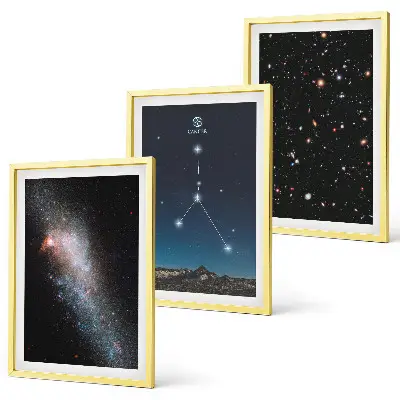 Set tablouri decorative cu constelația galaxiei spațiale Rac