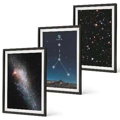 Set tablouri decorative cu constelația galaxiei spațiale Rac