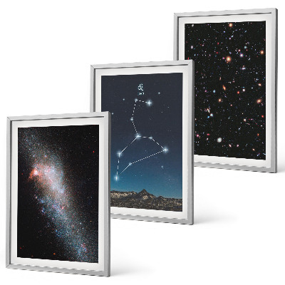 Set tablouri pentru dormitor Galaxia constelației Leu
