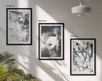 Set tablouri decorative Modele abstracte alb-negru