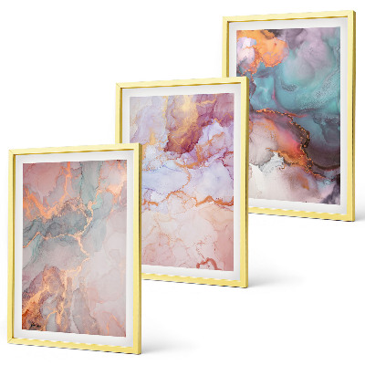 Set tablouri pentru dormitor Modele pastelate abstracte