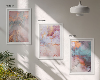 Set tablouri pentru dormitor Modele pastelate abstracte