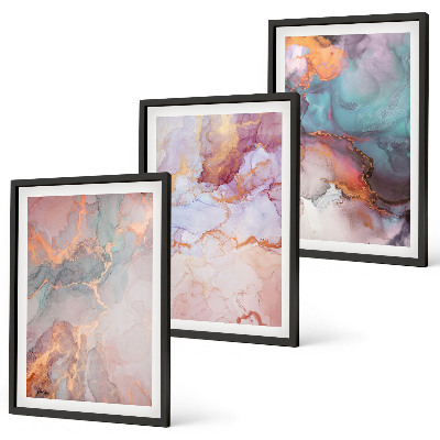 Set tablouri pentru dormitor Modele pastelate abstracte