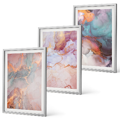 Set tablouri pentru dormitor Modele pastelate abstracte