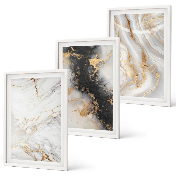 Set tablouri pentru dormitor Modele abstracte albe și negre