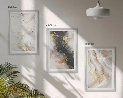 Set de tablouri pentru dormitor cu modele abstracte alb-negru