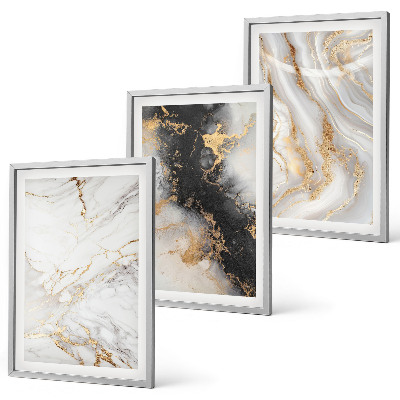 Set tablouri pentru dormitor Modele abstracte albe și negre