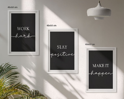 Set tablouri decorative Motive elegante pe negru