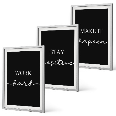 Set tablouri decorative Motive elegante pe negru