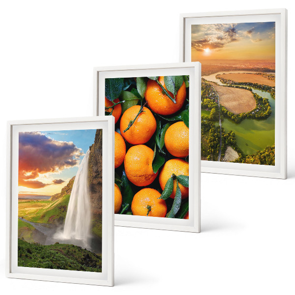 Set tablouri decorative Cascada Orange Mountain