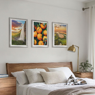 Set tablouri decorative Cascada Orange Mountain