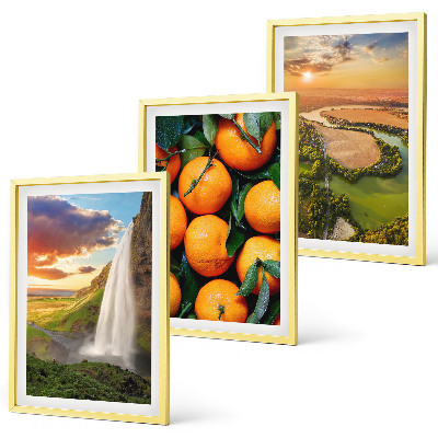 Set tablouri decorative Cascada Orange Mountain