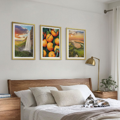 Set tablouri decorative Cascada Orange Mountain