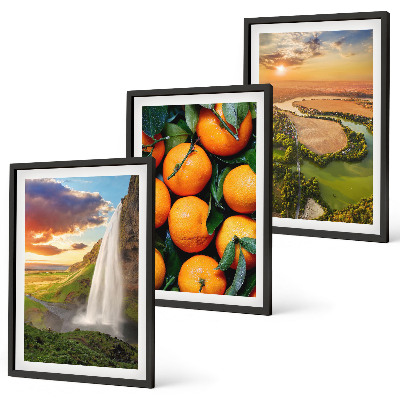 Set tablouri decorative Cascada Orange Mountain
