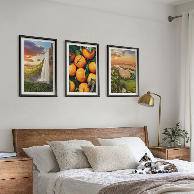 Set tablouri decorative Cascada Orange Mountain