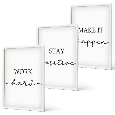 Set tablouri decorative Inscripții motivaționale minimaliste