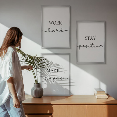 Set tablouri decorative Inscripții motivaționale minimaliste