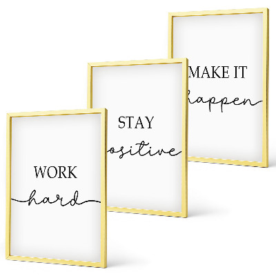 Set tablouri decorative Inscripții motivaționale minimaliste