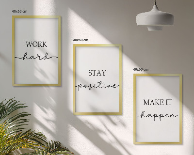 Set tablouri decorative Inscripții motivaționale minimaliste