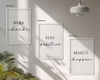 Set tablouri decorative Inscripții motivaționale minimaliste