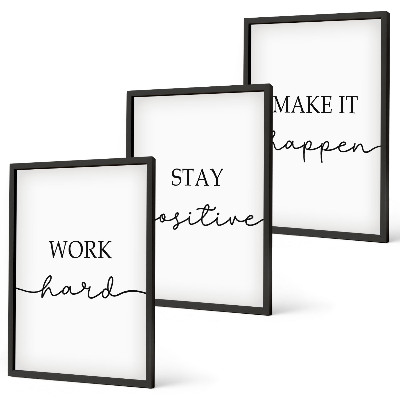 Set tablouri decorative Inscripții motivaționale minimaliste