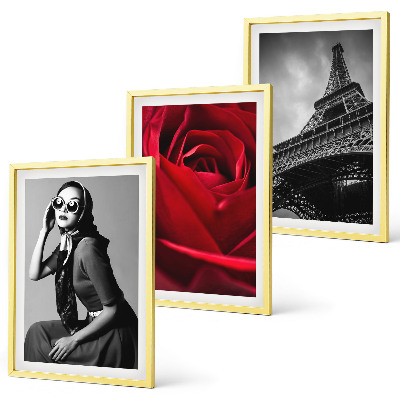 Set tablouri pentru dormitor Doamnă pariziană cu ochelari Eiffel