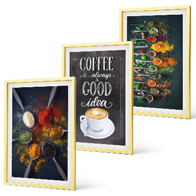 Set tablouri pentru dormitor Condimente, cafea, ierburi, modele