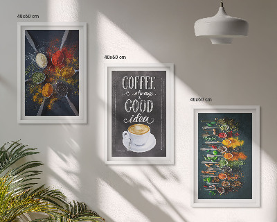 Set tablouri pentru dormitor Condimente, cafea, ierburi, modele
