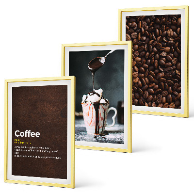 Set tablouri decorative Băutură de cafea cu frișcă