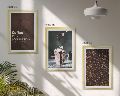 Set tablouri decorative Băutură de cafea cu frișcă
