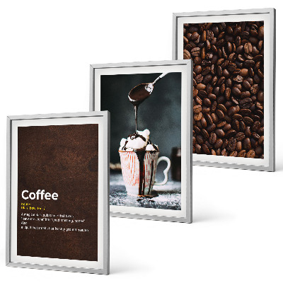 Set tablouri decorative Băutură de cafea cu frișcă