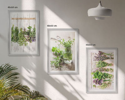 Set tablouri pentru dormitor Plante aromatice pentru bucătărie