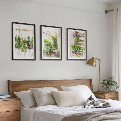 Set tablouri pentru dormitor Plante aromatice pentru bucătărie