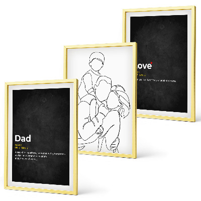 Set tablouri decorative Artă liniară de familie, dragoste, paternitate