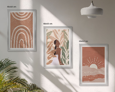 Set tablouri decorative Forme abstracte boho