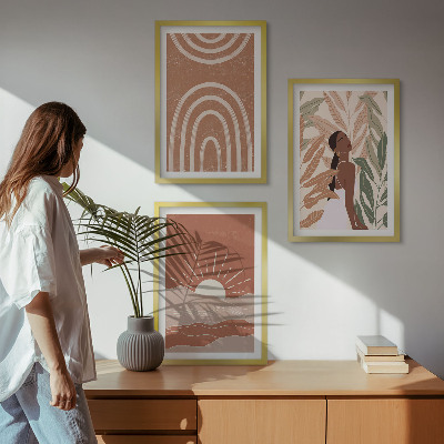 Set tablouri decorative Forme abstracte boho