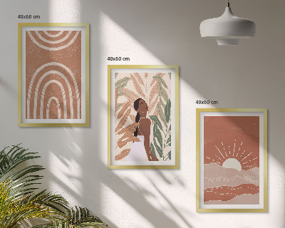 Set tablouri decorative Forme abstracte boho