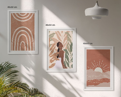 Set tablouri decorative Forme abstracte boho