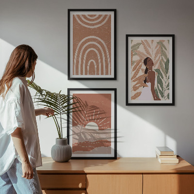Set tablouri decorative Forme abstracte boho