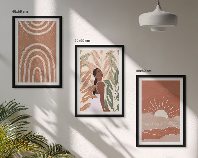 Set tablouri decorative Forme abstracte boho