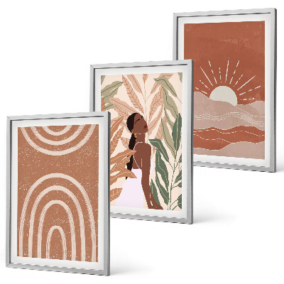 Set tablouri decorative Forme abstracte boho