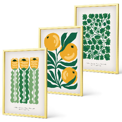 Set tablouri decorative Modele de plante, flori, frunze