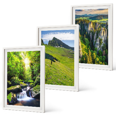 Set tablouri decorative Pădurea cascadei Munților Verzi