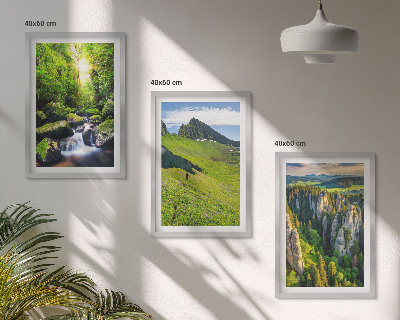 Set tablouri decorative Pădurea cascadei Munților Verzi