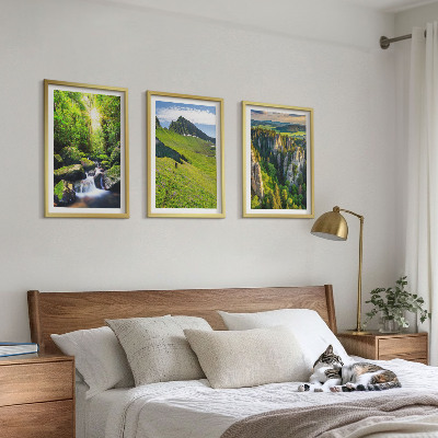 Set tablouri decorative Pădurea cascadei Munților Verzi