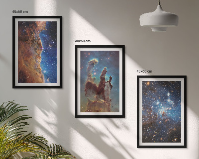 Set tablouri pentru dormitor Peisaje spațiale ale galaxiilor