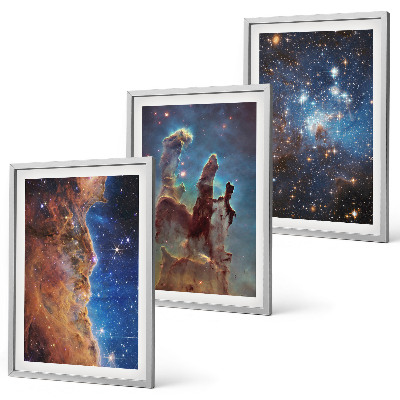 Set tablouri pentru dormitor Peisaje spațiale ale galaxiilor